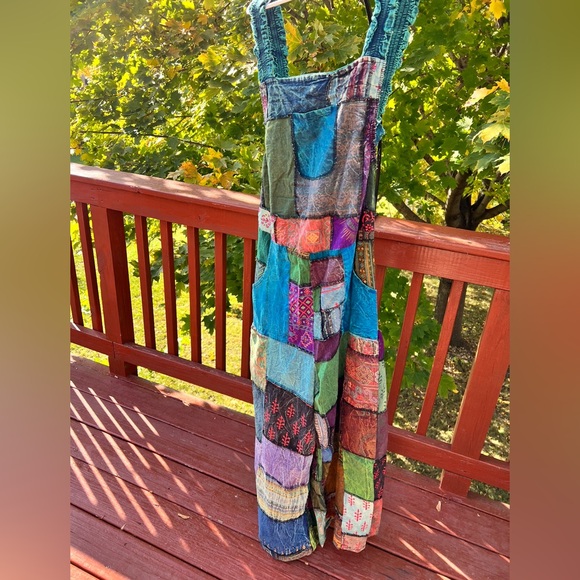 Patchwork hippie overalls - Picture 1 of 2